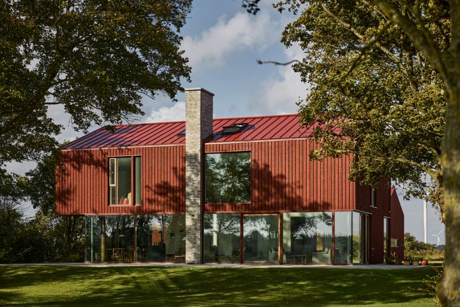 Ein Haus so rot, dass Snoopy davon „träumen“ würde,